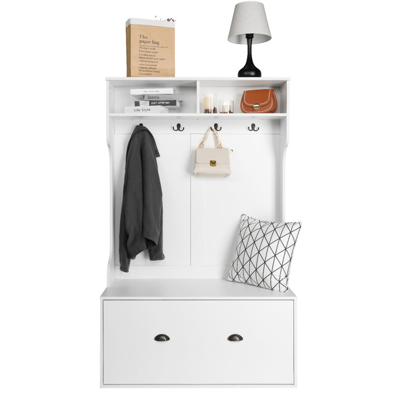 Arvid Hall Tree 40.2'' Wide with Bench