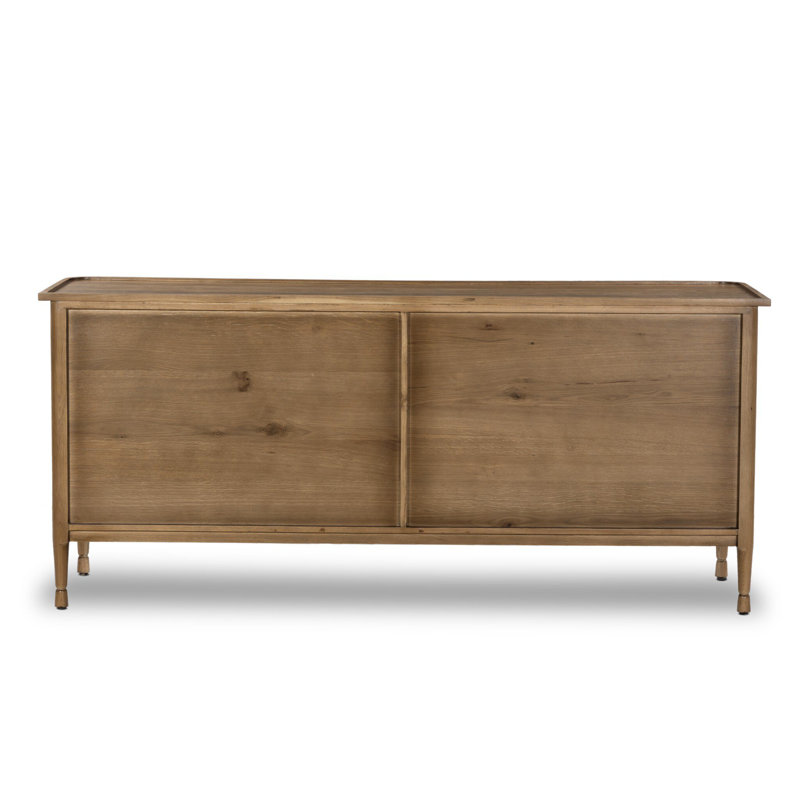 Franny 6 Drawer Dresser-Saddle Brown Veneer, Saddle Brown Veneer