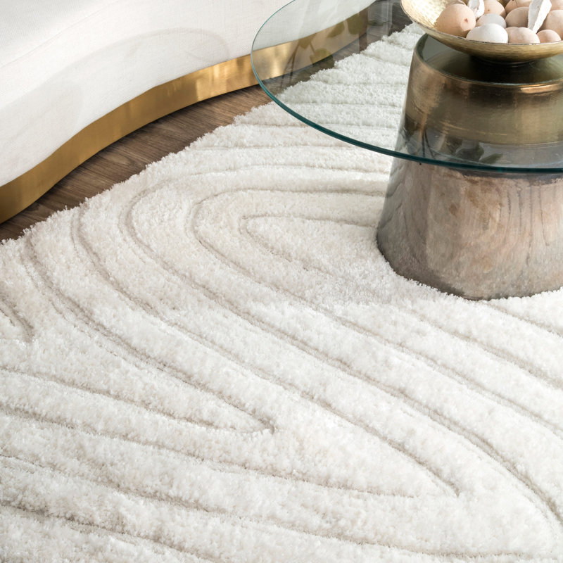 Tapis blanc cassé Montpetit, Rectangle 7 pi 6 po x 9 pi 6 po