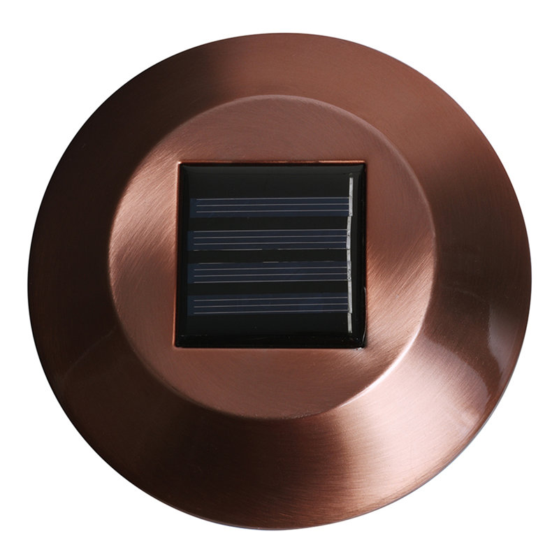 Solar Powered Integrated LED Metal Pathway Light Pack, Copper