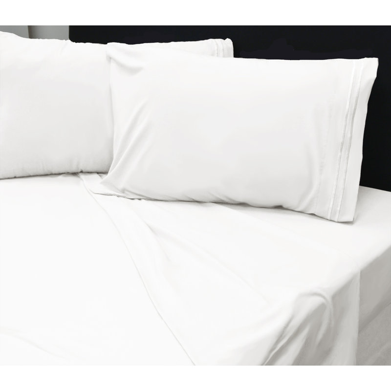 Bamboo Softness Microfiber Sheet Set, Double, White