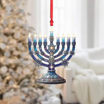 Hanukkah MeNorahs Ornament