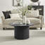 Penny Pillar Round Coffee Table - Melamine Scratch Resistant Veneer Top-101643723