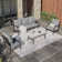 Asfand 5-7- Person Patio Conversation Set with Optional Ottoman