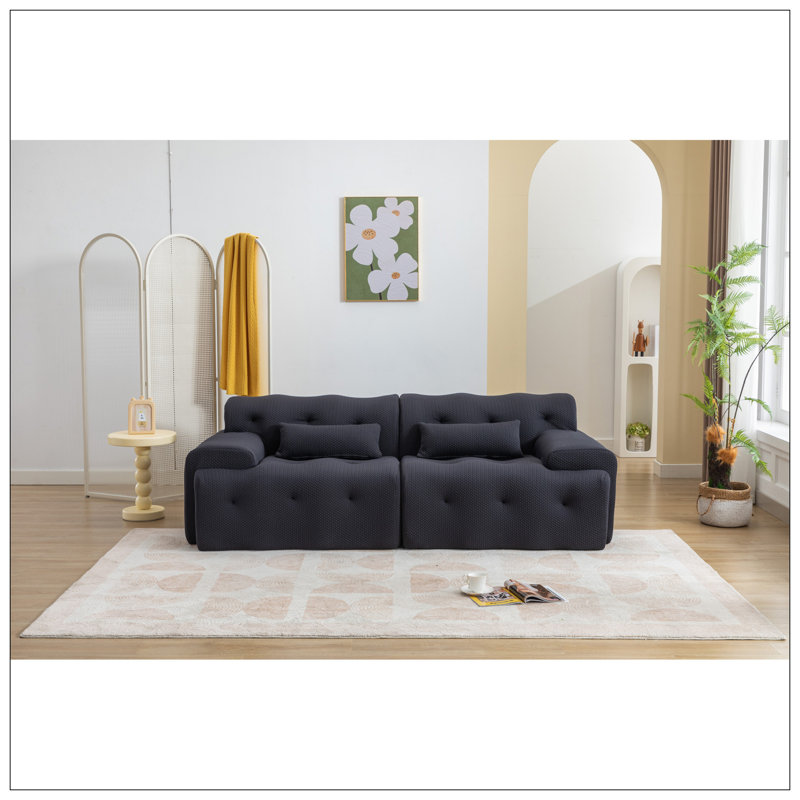 Grand canapé 2 places de grande taille, canapé confortable en mousse pure, canapé de salon moderne pour le salon, appartement