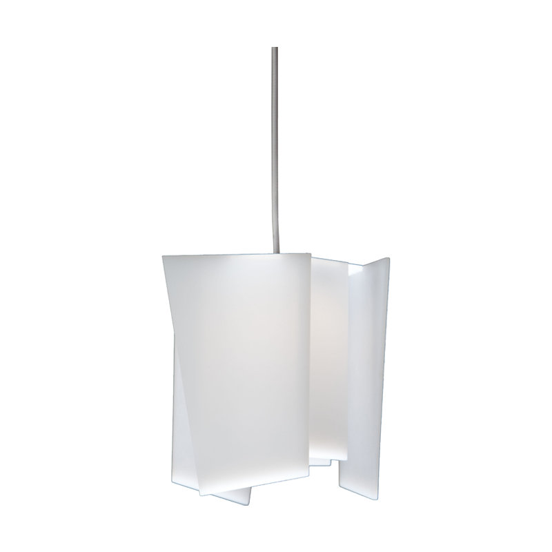Levis 1 - Light LED Pendant, 3500K (Cool), Frosted Polymer