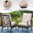 Arnisa Premium All-Weather Wicker Outdoor Dining Armchair with Cushion