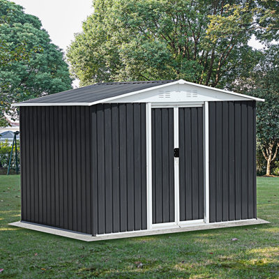 Abri de jardin avec porte coulissante