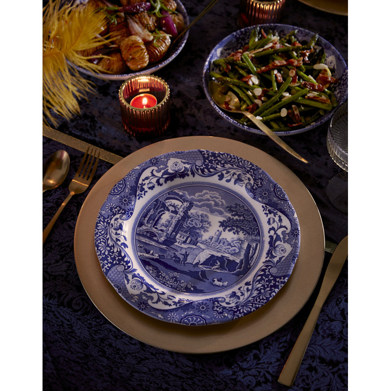 Spode Blue Italian 12-Pc Set W Mug
