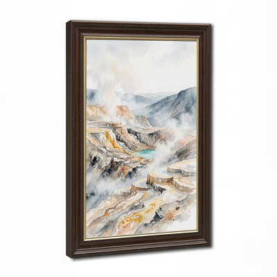 Aquarelle, canyon en terrasse avec art mural