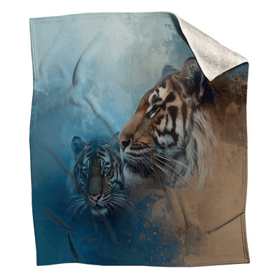 Tigres dans des couvertures d'art abstrait