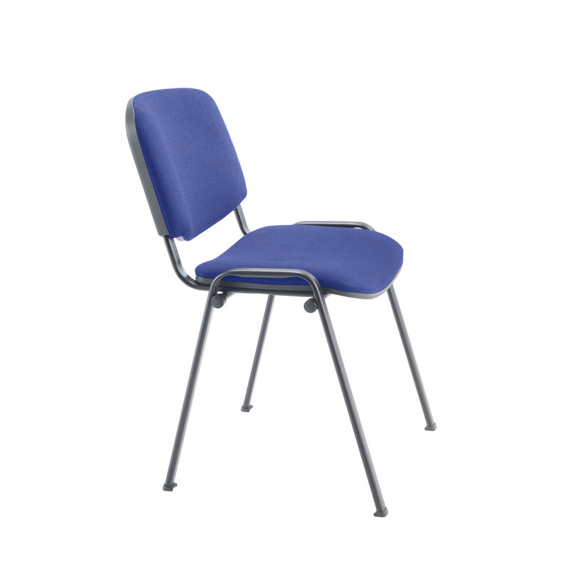 Nanami Waiting Room Chair, Black, Royal Blue Pyra