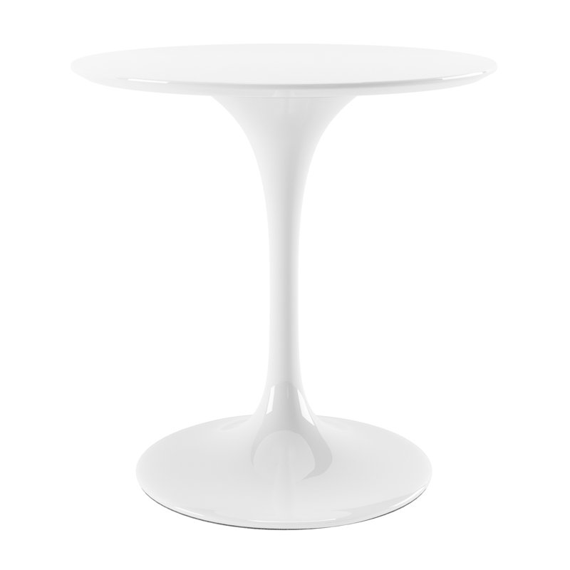 Table de salle à manger Rose Rose, H 29 po x l 30 po x P 30 po, Blanc 1