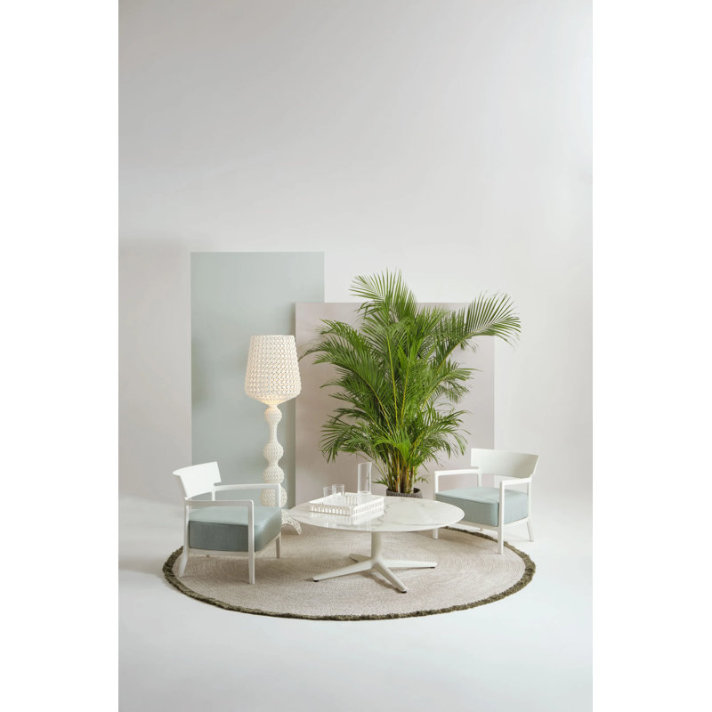 Kabuki LED Floor Lamp, White