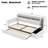 Twin Size Upholstered Daybed with Trundle, Storage Footstool & Shelves, USB Charging & LED Lights, Beige-463109017-463109019