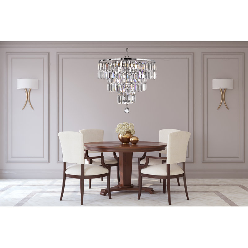 5 - Light Crystal Chandelier, Chrome