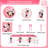 Minnie Birthday Party Supplies,113pcs Minnie Mouse Party Decorations Tableware Set