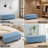 51" W Linen Upholstered Flip Top Storage Bench-864889349