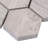 Textured Honeycomb Hexagon Wooden Marble Mosaic Tile-61195743