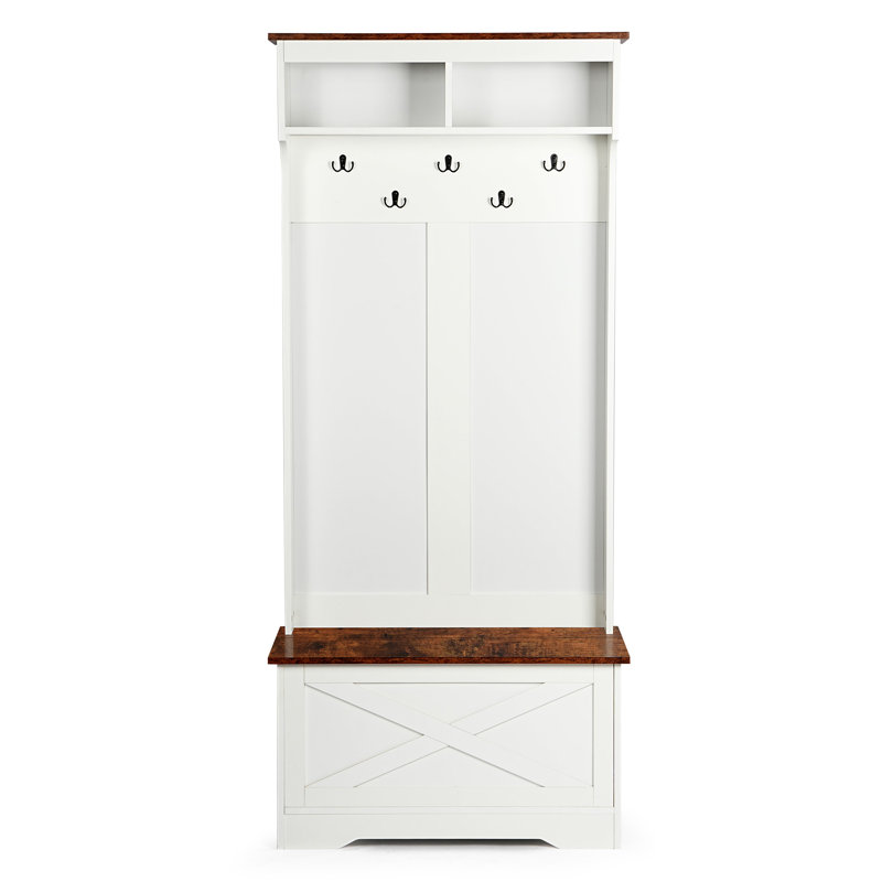 Wardrobe, Home Wardrobe, Bedroom Storage, Minimalist Coat Rack, Vintage White