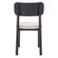 Chaise d'appoint noire Caleb