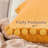 Deconovo Pom-poms Reversible Pillow Cover-1350005451-1350005298