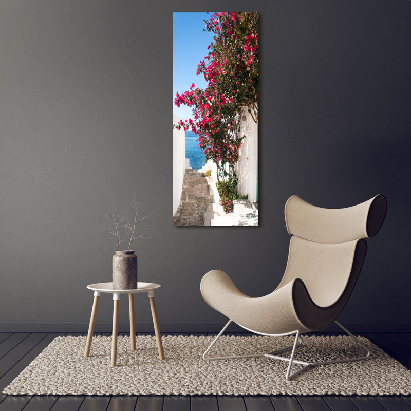Greek Streets - Wrapped Canvas Print