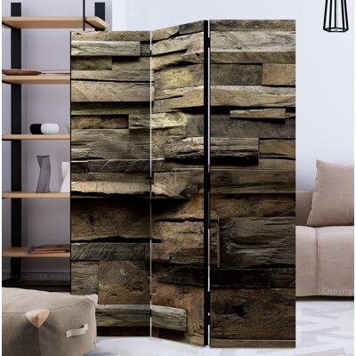 Cohen 172cm H Solid Wood Folding Room Divider