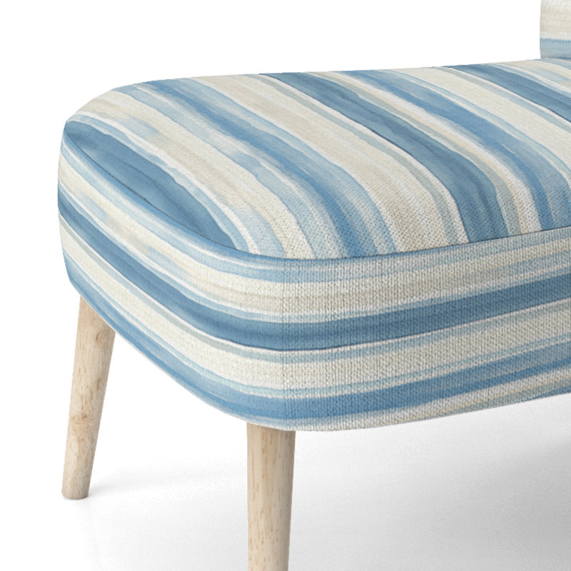 Chaise rembourrée Modern - Chaise d'appoint Calm Horizon Blue, Chaise d'appoint sans accoudoirs