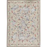 Aubusson Renaissance Wool Floral Area Rug