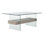Kayley Glass Top Single Coffee Table