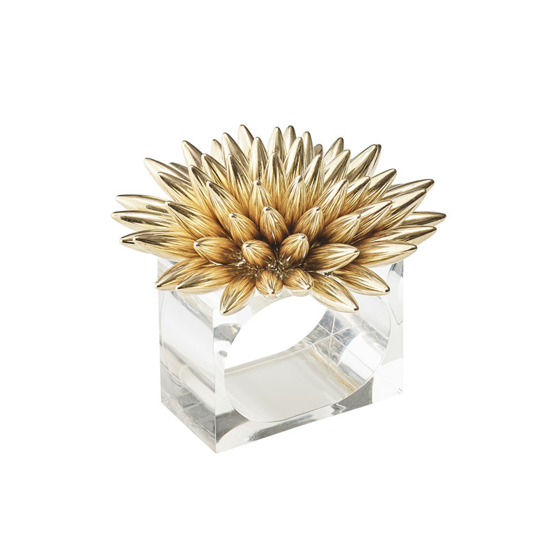 Enamor Stellar Napkin Ring, Gold