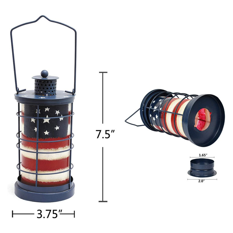 8.5'' H Glass Tabletop Lantern