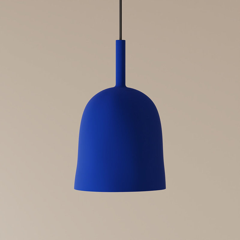 Vessel Pendant Light, 18.5'' H x 9'' W x 9'' D, Cobalt, Black