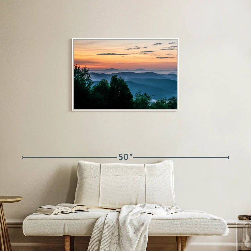 Blue Ridge, Cadre flottant blanc, 31 po x 21 po