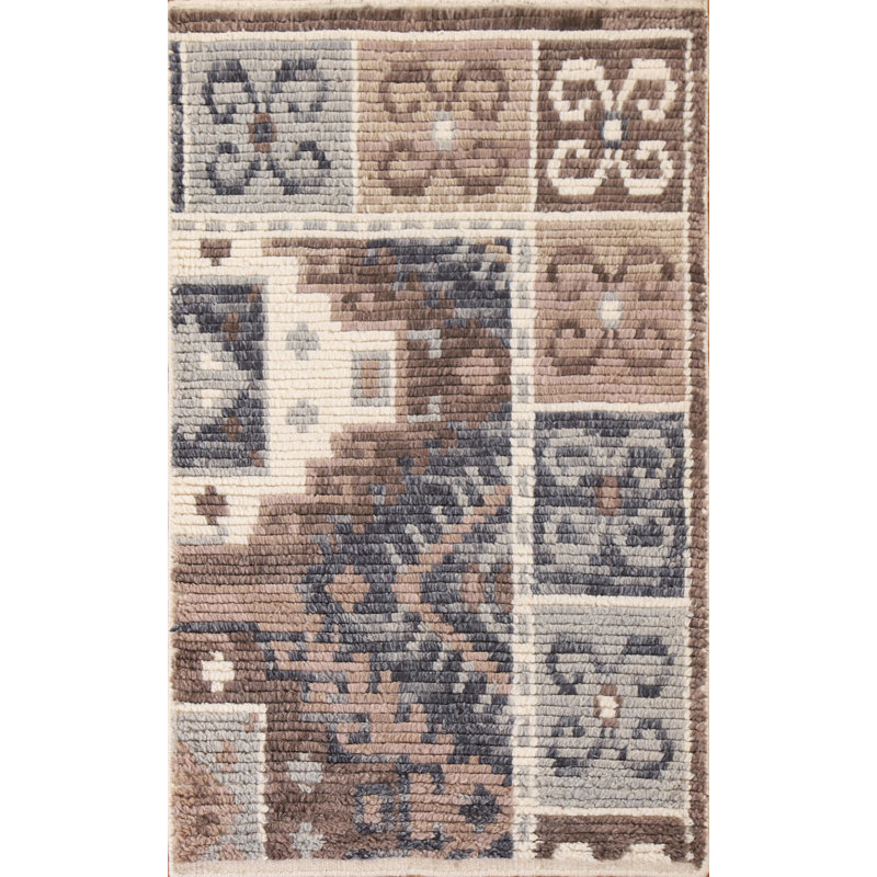 One-of-a-Kind 2'7'' X 4' New Age Wool Area Rug in