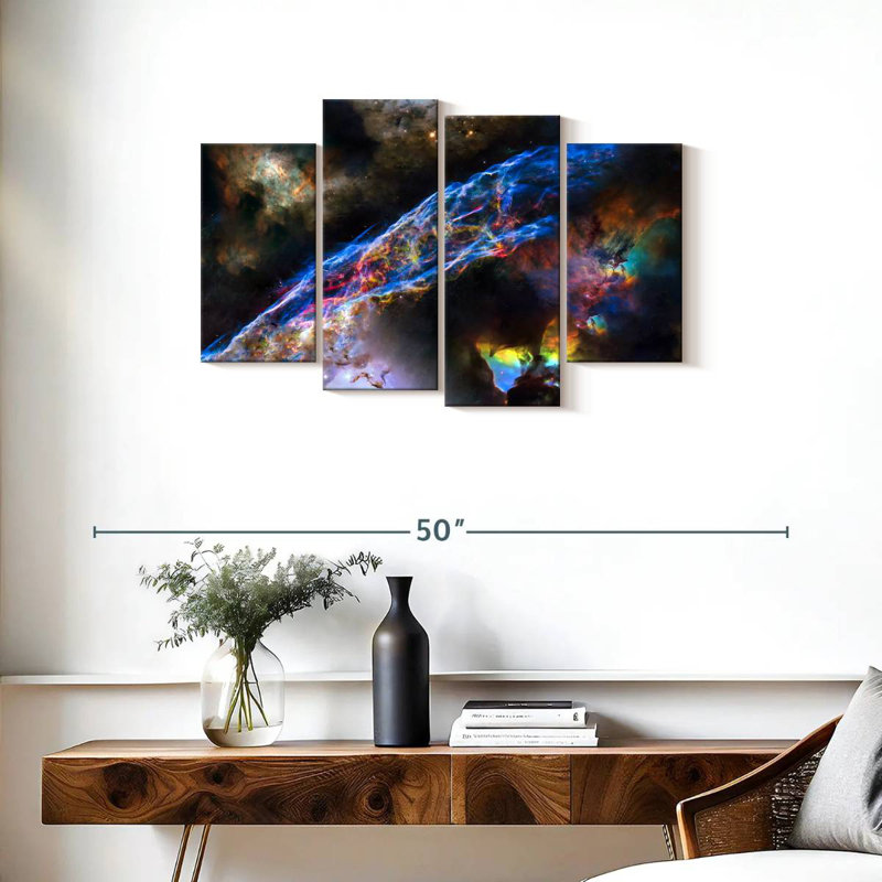 Oberle Glowing Veil Nebula, 22" H x 36" W