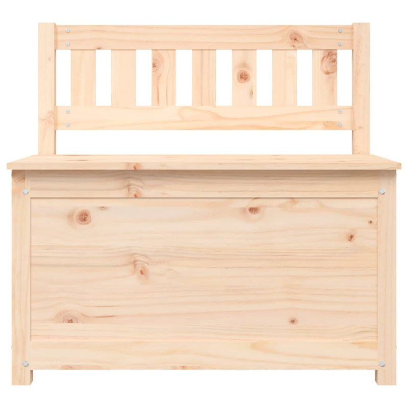 Bench 31.5"X16.1"X30.3" Solid Wood Pine, Brown