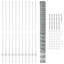 vidaXL Fence with Post Segment Outdoor Barrier Garden Terrace Divider Boundary