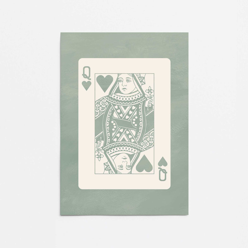 «Sage Queen Card», impression roulée, H 14 po x l 11 po