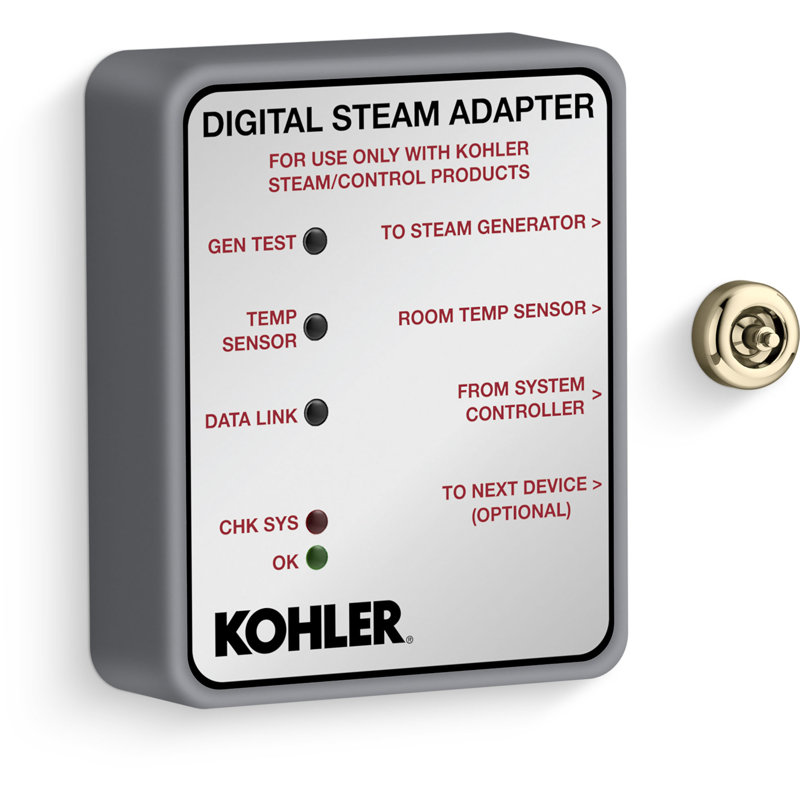 Invigoration Series Digital Steam Adapter, Doré