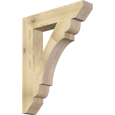 H 6 po x l 40 po x Support en bois / corbeau