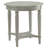 Avarey Traditional 24"Dia Round 1-Shelf End Table with Scalloped Top-490864157
