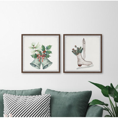 Chavez Season of Cheer 2 Piece Single Picture Frame Painting Set