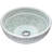 ANZZI Satui 16.1'' Green/Cream Tempered Glass Circular Bathroom Sink