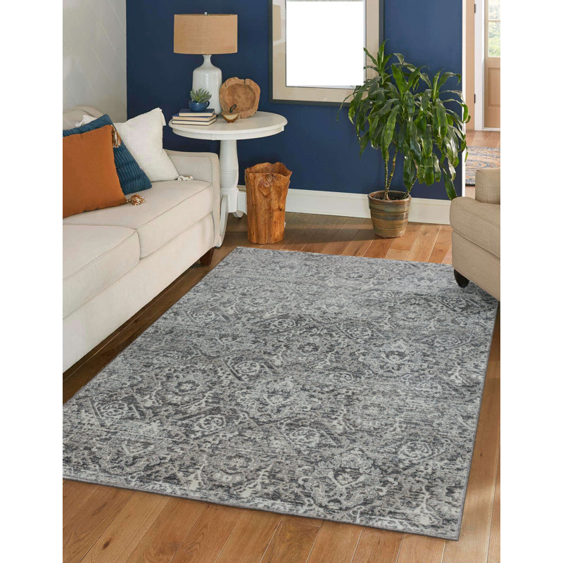 Aidy 1244 Transitional Abstract Grey Area Rug, Rectangle 7'10" x 10'6"