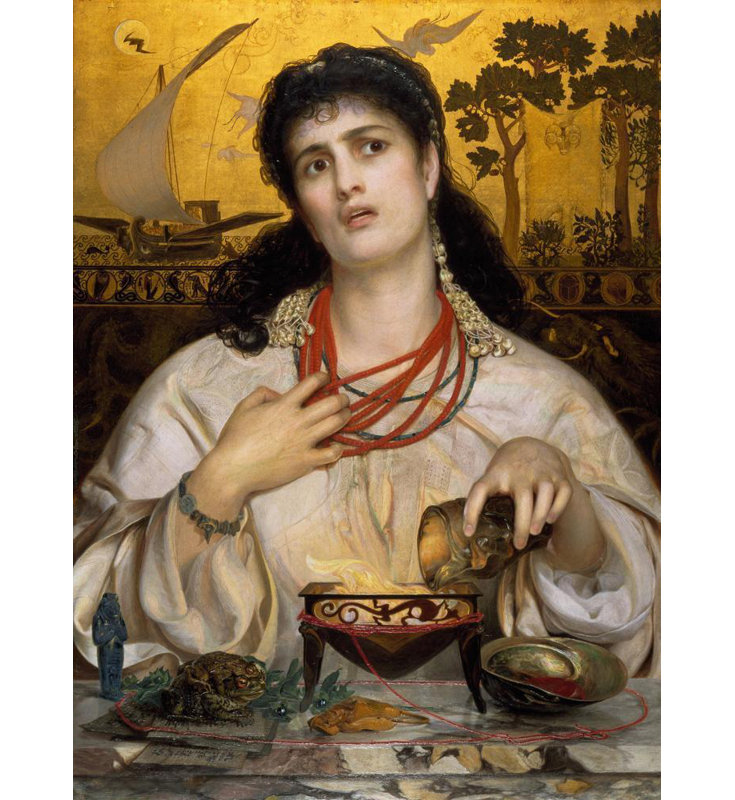 "Medea" par Frederick Sandys - Art mural sur toile tendue avec châssis, H 40 po x l 28 po