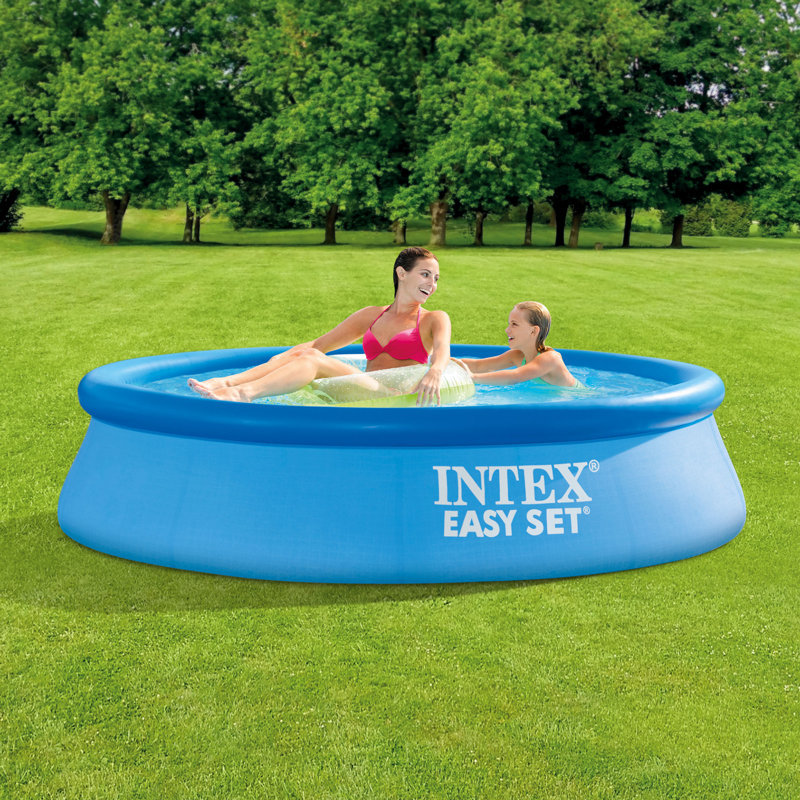 Intex Blue Inflatable Round Above Ground Swimming Pool