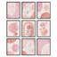 "Art moderne bohème rose Mid Century-101825722-101825721