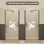 Porte de douche pivotante sans cadre de l 27 à 28 po x H 72 po, portes de verre pivotantes avec verre trempé transparent de 1/4 po (6 mm), film antidéflagrant, installation réversible, porte de douche-123698668